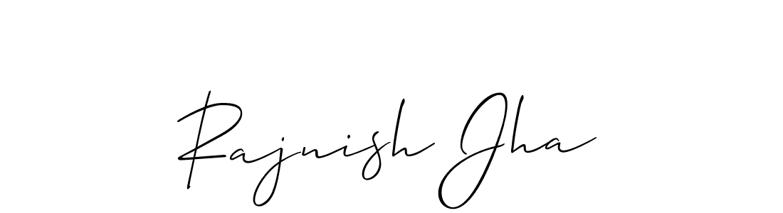 How to Draw Rajnish Jha signature style? Allison_Script is a latest design signature styles for name Rajnish Jha. Rajnish Jha signature style 2 images and pictures png