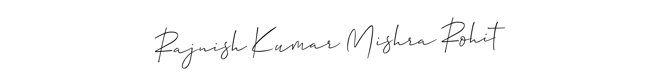 Make a beautiful signature design for name Rajnish Kumar Mishra Rohit. Use this online signature maker to create a handwritten signature for free. Rajnish Kumar Mishra Rohit signature style 2 images and pictures png
