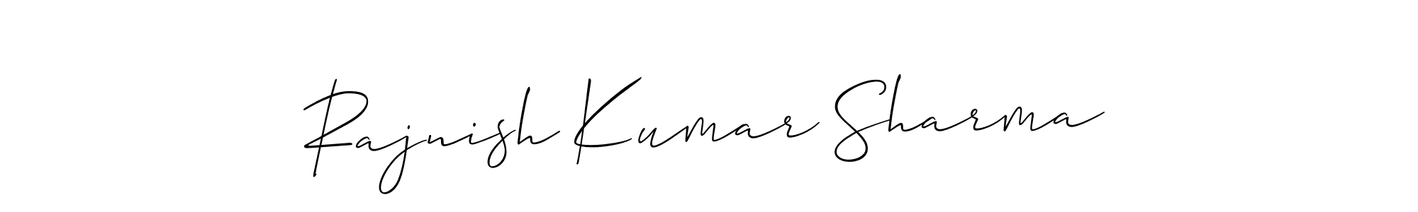 You can use this online signature creator to create a handwritten signature for the name Rajnish Kumar Sharma. This is the best online autograph maker. Rajnish Kumar Sharma signature style 2 images and pictures png