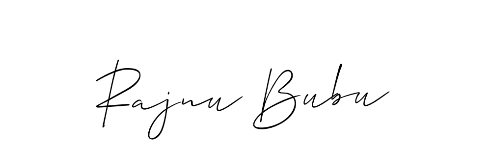 How to Draw Rajnu Bubu signature style? Allison_Script is a latest design signature styles for name Rajnu Bubu. Rajnu Bubu signature style 2 images and pictures png