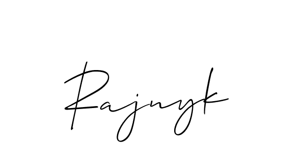 Design your own signature with our free online signature maker. With this signature software, you can create a handwritten (Allison_Script) signature for name Rajnyk. Rajnyk signature style 2 images and pictures png