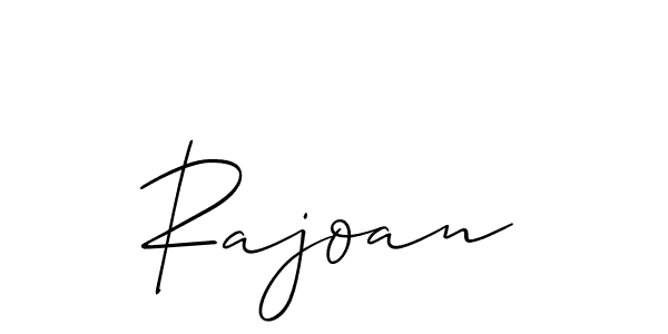 Make a short Rajoan signature style. Manage your documents anywhere anytime using Allison_Script. Create and add eSignatures, submit forms, share and send files easily. Rajoan signature style 2 images and pictures png