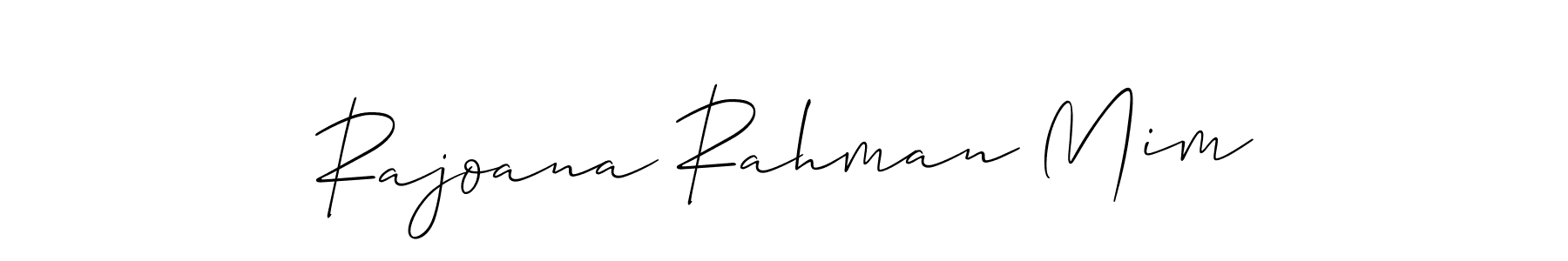 Create a beautiful signature design for name Rajoana Rahman Mim. With this signature (Allison_Script) fonts, you can make a handwritten signature for free. Rajoana Rahman Mim signature style 2 images and pictures png