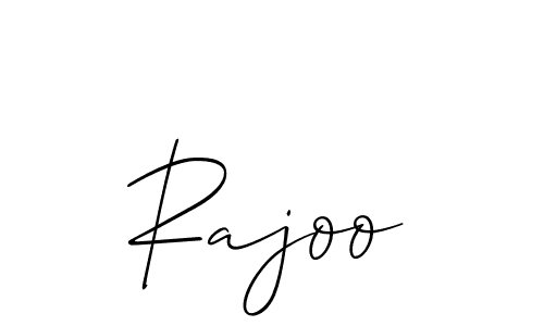 How to make Rajoo name signature. Use Allison_Script style for creating short signs online. This is the latest handwritten sign. Rajoo signature style 2 images and pictures png