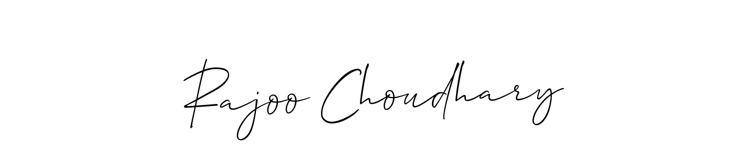 How to Draw Rajoo Choudhary signature style? Allison_Script is a latest design signature styles for name Rajoo Choudhary. Rajoo Choudhary signature style 2 images and pictures png