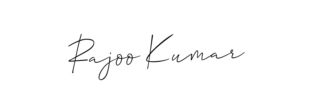 Rajoo Kumar stylish signature style. Best Handwritten Sign (Allison_Script) for my name. Handwritten Signature Collection Ideas for my name Rajoo Kumar. Rajoo Kumar signature style 2 images and pictures png