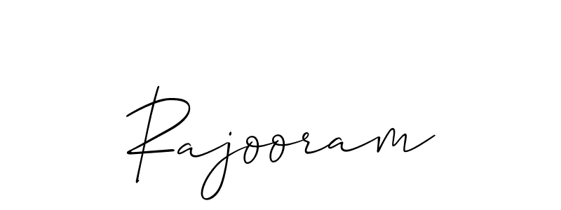 How to make Rajooram signature? Allison_Script is a professional autograph style. Create handwritten signature for Rajooram name. Rajooram signature style 2 images and pictures png