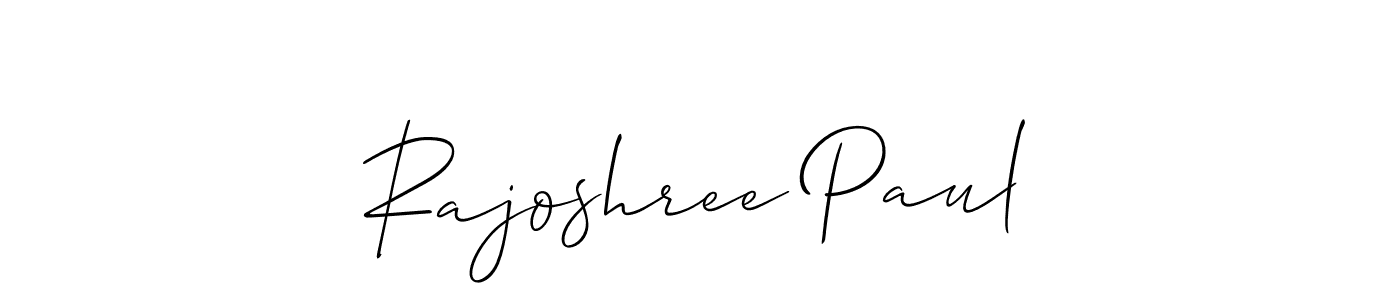 Make a beautiful signature design for name Rajoshree Paul. Use this online signature maker to create a handwritten signature for free. Rajoshree Paul signature style 2 images and pictures png