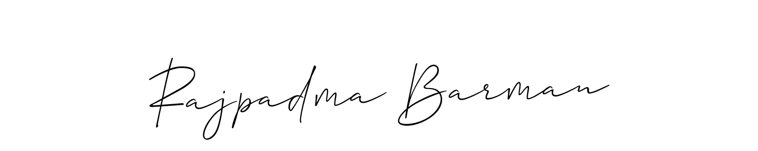 Rajpadma Barman stylish signature style. Best Handwritten Sign (Allison_Script) for my name. Handwritten Signature Collection Ideas for my name Rajpadma Barman. Rajpadma Barman signature style 2 images and pictures png