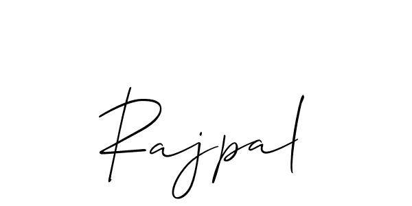 Use a signature maker to create a handwritten signature online. With this signature software, you can design (Allison_Script) your own signature for name Rajpal. Rajpal signature style 2 images and pictures png