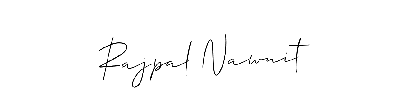 Use a signature maker to create a handwritten signature online. With this signature software, you can design (Allison_Script) your own signature for name Rajpal Nawnit. Rajpal Nawnit signature style 2 images and pictures png