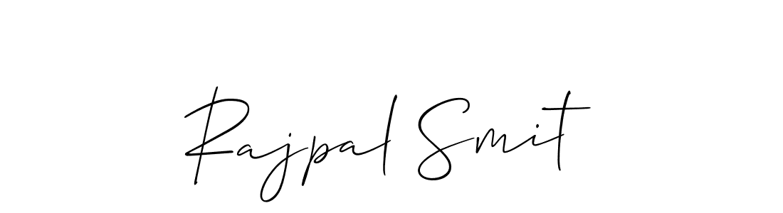 How to make Rajpal Smit signature? Allison_Script is a professional autograph style. Create handwritten signature for Rajpal Smit name. Rajpal Smit signature style 2 images and pictures png