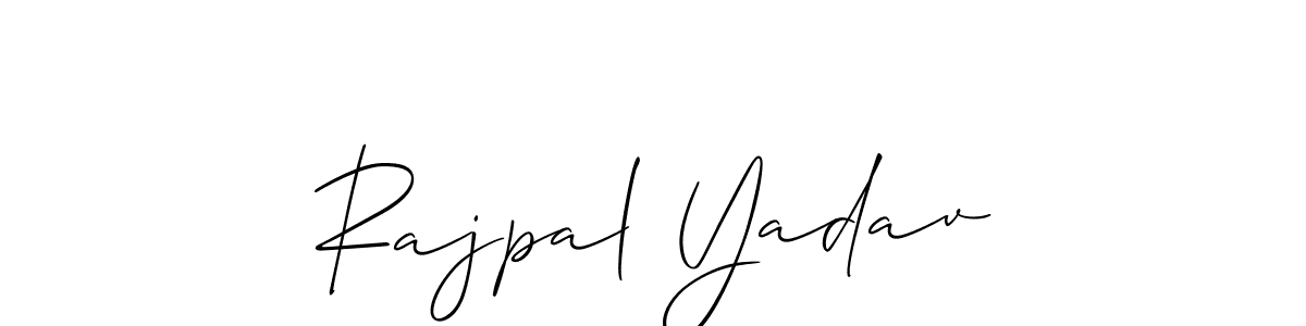 Use a signature maker to create a handwritten signature online. With this signature software, you can design (Allison_Script) your own signature for name Rajpal Yadav. Rajpal Yadav signature style 2 images and pictures png