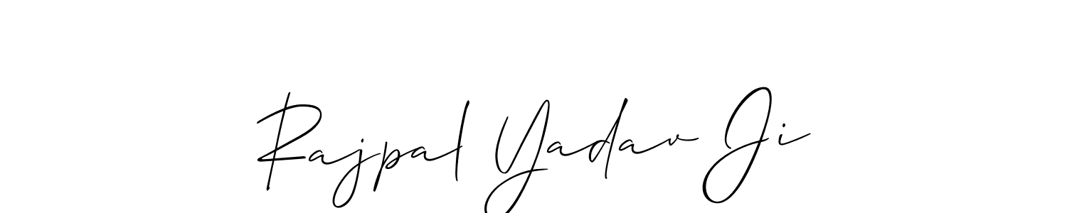 Make a beautiful signature design for name Rajpal Yadav Ji. With this signature (Allison_Script) style, you can create a handwritten signature for free. Rajpal Yadav Ji signature style 2 images and pictures png