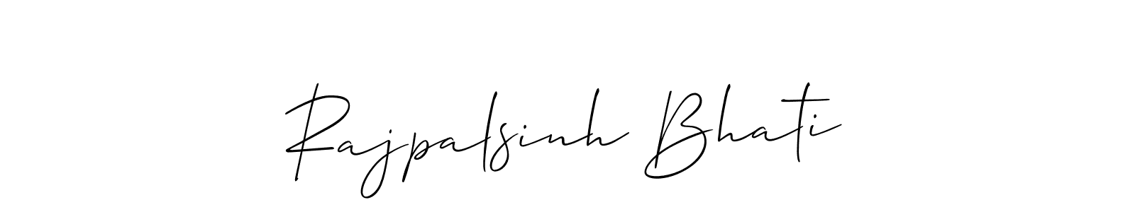 Make a beautiful signature design for name Rajpalsinh Bhati. Use this online signature maker to create a handwritten signature for free. Rajpalsinh Bhati signature style 2 images and pictures png