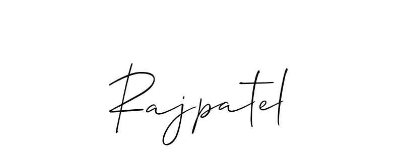 Rajpatel stylish signature style. Best Handwritten Sign (Allison_Script) for my name. Handwritten Signature Collection Ideas for my name Rajpatel. Rajpatel signature style 2 images and pictures png