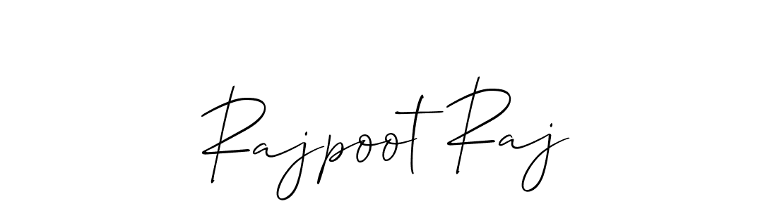 if you are searching for the best signature style for your name Rajpoot Raj. so please give up your signature search. here we have designed multiple signature styles  using Allison_Script. Rajpoot Raj signature style 2 images and pictures png