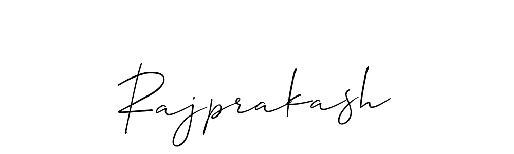 Design your own signature with our free online signature maker. With this signature software, you can create a handwritten (Allison_Script) signature for name Rajprakash. Rajprakash signature style 2 images and pictures png