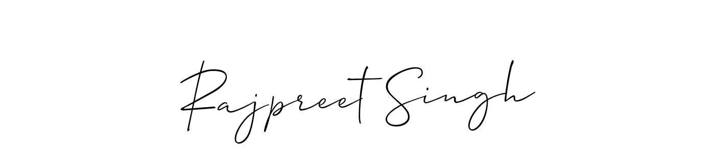 Make a beautiful signature design for name Rajpreet Singh. With this signature (Allison_Script) style, you can create a handwritten signature for free. Rajpreet Singh signature style 2 images and pictures png