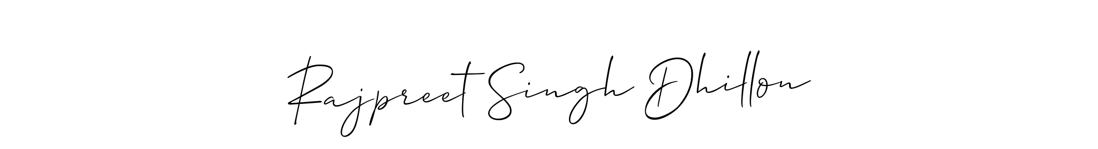 Design your own signature with our free online signature maker. With this signature software, you can create a handwritten (Allison_Script) signature for name Rajpreet Singh Dhillon. Rajpreet Singh Dhillon signature style 2 images and pictures png