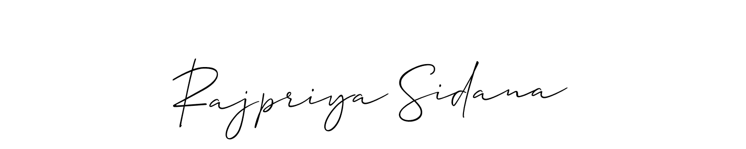 Make a beautiful signature design for name Rajpriya Sidana. Use this online signature maker to create a handwritten signature for free. Rajpriya Sidana signature style 2 images and pictures png