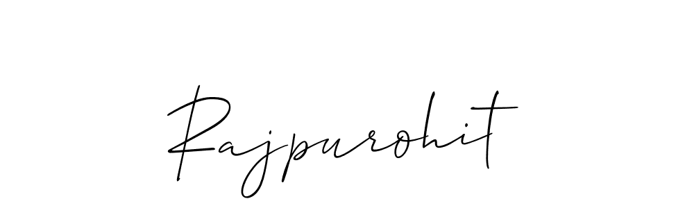 Design your own signature with our free online signature maker. With this signature software, you can create a handwritten (Allison_Script) signature for name Rajpurohit. Rajpurohit signature style 2 images and pictures png