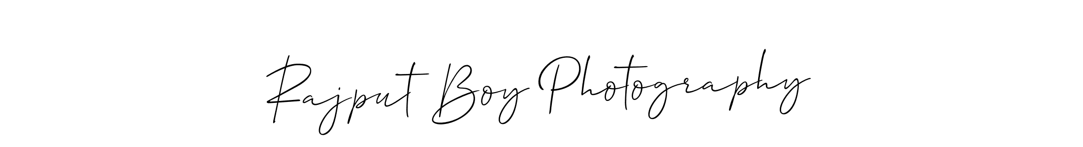Use a signature maker to create a handwritten signature online. With this signature software, you can design (Allison_Script) your own signature for name Rajput Boy Photography. Rajput Boy Photography signature style 2 images and pictures png