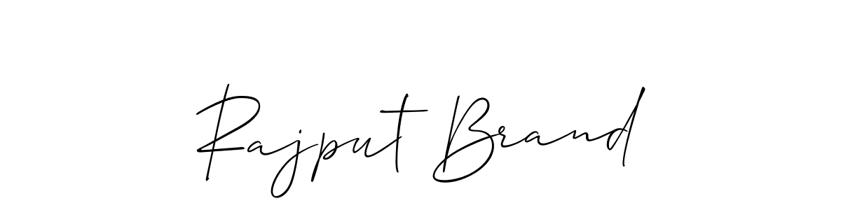 Create a beautiful signature design for name Rajput Brand. With this signature (Allison_Script) fonts, you can make a handwritten signature for free. Rajput Brand signature style 2 images and pictures png
