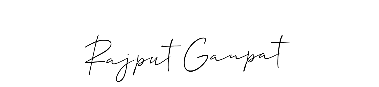 Rajput Ganpat stylish signature style. Best Handwritten Sign (Allison_Script) for my name. Handwritten Signature Collection Ideas for my name Rajput Ganpat. Rajput Ganpat signature style 2 images and pictures png