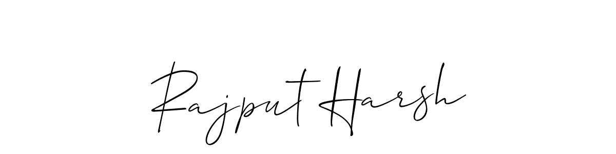 Use a signature maker to create a handwritten signature online. With this signature software, you can design (Allison_Script) your own signature for name Rajput Harsh. Rajput Harsh signature style 2 images and pictures png