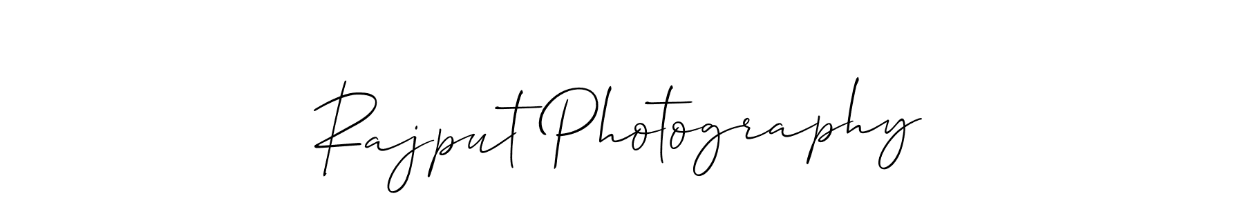 Design your own signature with our free online signature maker. With this signature software, you can create a handwritten (Allison_Script) signature for name Rajput Photography. Rajput Photography signature style 2 images and pictures png