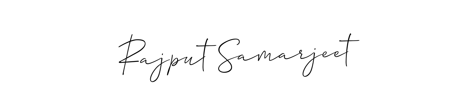How to Draw Rajput Samarjeet signature style? Allison_Script is a latest design signature styles for name Rajput Samarjeet. Rajput Samarjeet signature style 2 images and pictures png