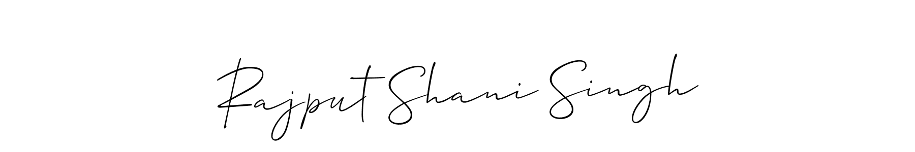 How to Draw Rajput Shani Singh signature style? Allison_Script is a latest design signature styles for name Rajput Shani Singh. Rajput Shani Singh signature style 2 images and pictures png