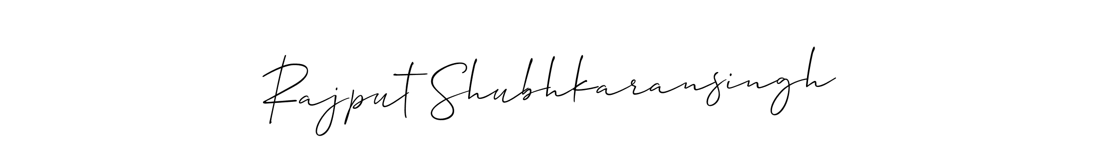 Design your own signature with our free online signature maker. With this signature software, you can create a handwritten (Allison_Script) signature for name Rajput Shubhkaransingh. Rajput Shubhkaransingh signature style 2 images and pictures png