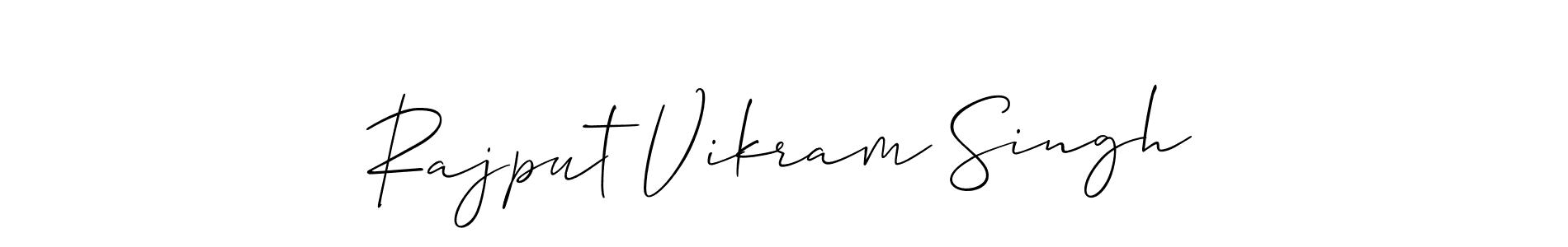 Allison_Script is a professional signature style that is perfect for those who want to add a touch of class to their signature. It is also a great choice for those who want to make their signature more unique. Get Rajput Vikram Singh name to fancy signature for free. Rajput Vikram Singh signature style 2 images and pictures png