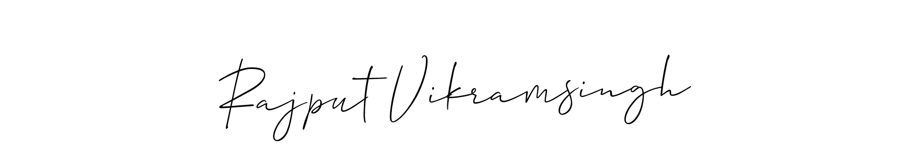 How to Draw Rajput Vikramsingh signature style? Allison_Script is a latest design signature styles for name Rajput Vikramsingh. Rajput Vikramsingh signature style 2 images and pictures png