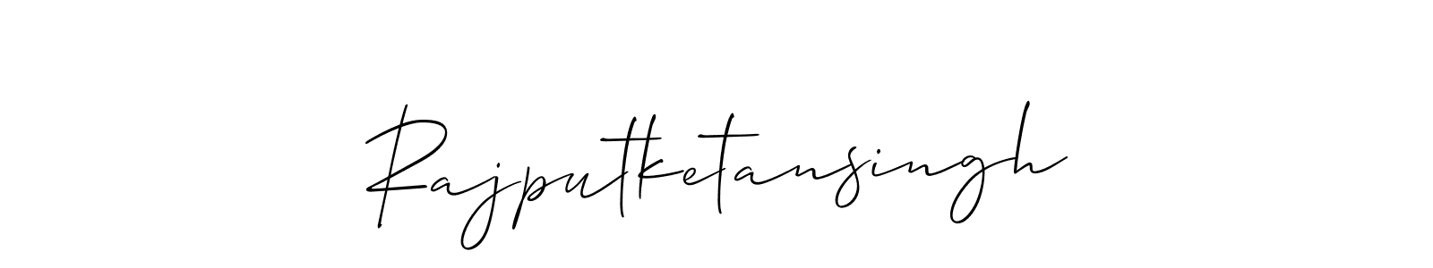 Similarly Allison_Script is the best handwritten signature design. Signature creator online .You can use it as an online autograph creator for name Rajputketansingh. Rajputketansingh signature style 2 images and pictures png