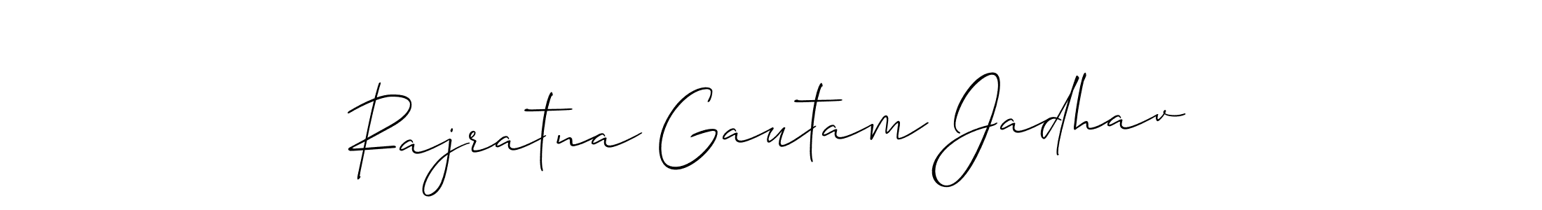 Design your own signature with our free online signature maker. With this signature software, you can create a handwritten (Allison_Script) signature for name Rajratna Gautam Jadhav. Rajratna Gautam Jadhav signature style 2 images and pictures png