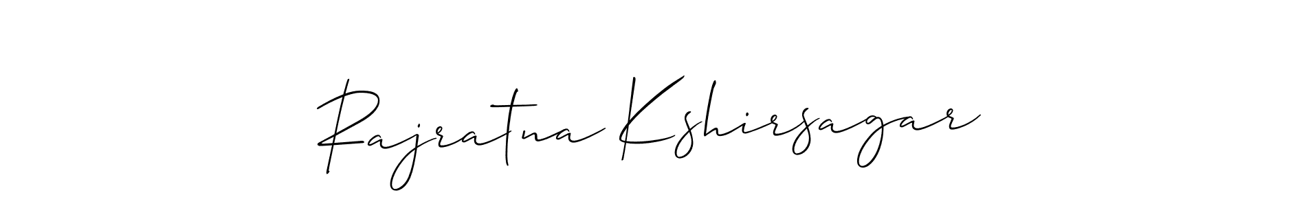 Make a short Rajratna Kshirsagar signature style. Manage your documents anywhere anytime using Allison_Script. Create and add eSignatures, submit forms, share and send files easily. Rajratna Kshirsagar signature style 2 images and pictures png