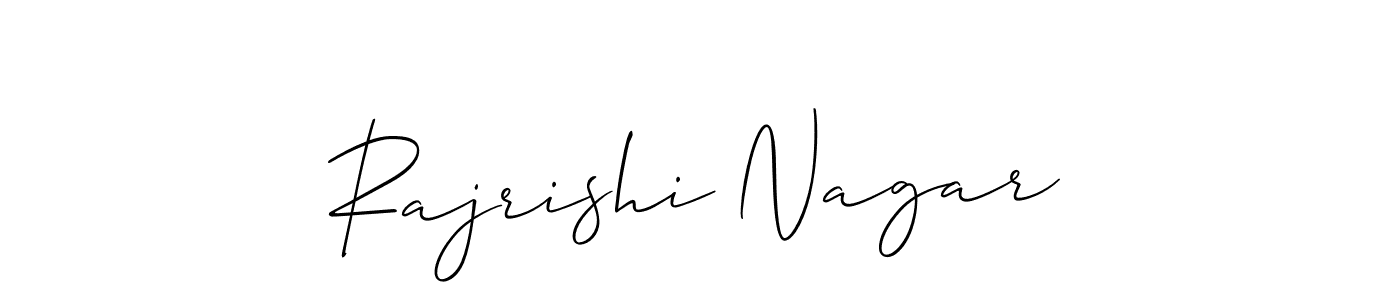 How to Draw Rajrishi Nagar signature style? Allison_Script is a latest design signature styles for name Rajrishi Nagar. Rajrishi Nagar signature style 2 images and pictures png
