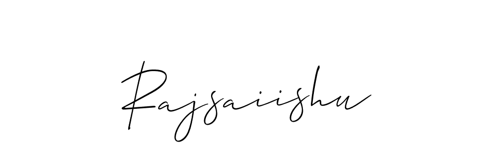 Make a short Rajsaiishu signature style. Manage your documents anywhere anytime using Allison_Script. Create and add eSignatures, submit forms, share and send files easily. Rajsaiishu signature style 2 images and pictures png
