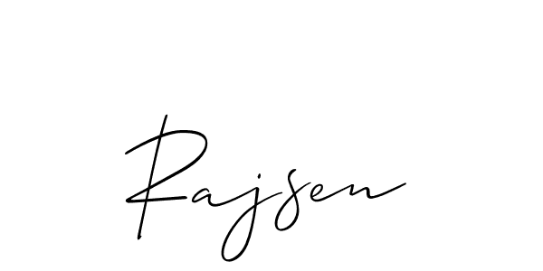 Also You can easily find your signature by using the search form. We will create Rajsen name handwritten signature images for you free of cost using Allison_Script sign style. Rajsen signature style 2 images and pictures png