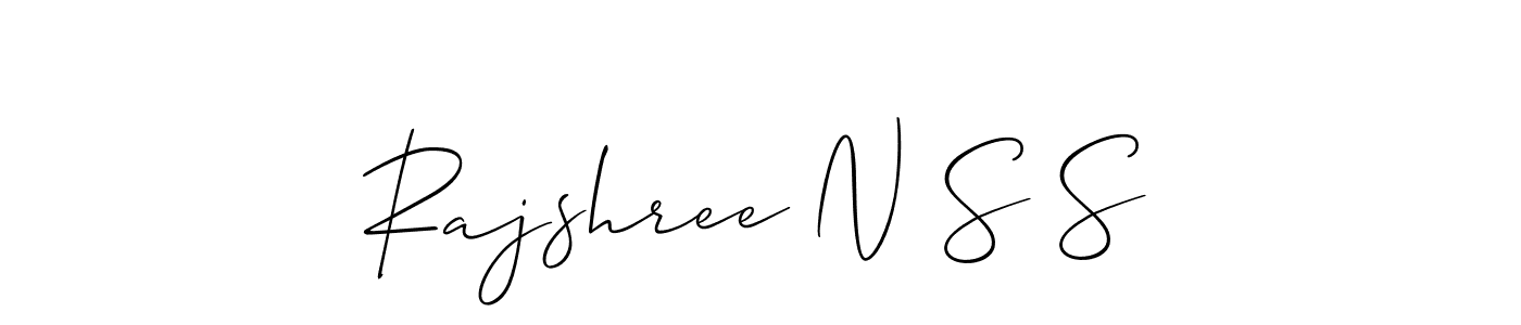 Rajshree N S S stylish signature style. Best Handwritten Sign (Allison_Script) for my name. Handwritten Signature Collection Ideas for my name Rajshree N S S. Rajshree N S S signature style 2 images and pictures png