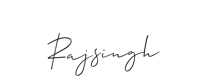 Design your own signature with our free online signature maker. With this signature software, you can create a handwritten (Allison_Script) signature for name Rajsingh. Rajsingh signature style 2 images and pictures png