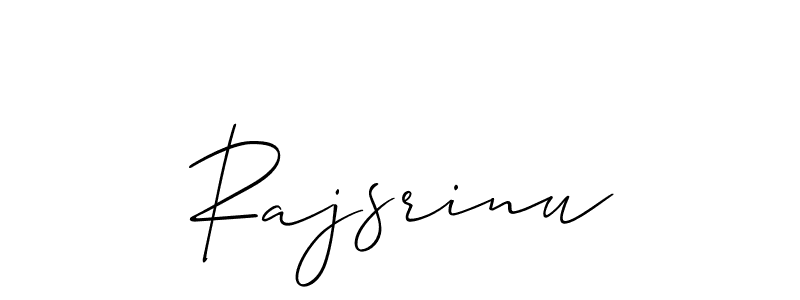 How to Draw Rajsrinu signature style? Allison_Script is a latest design signature styles for name Rajsrinu. Rajsrinu signature style 2 images and pictures png