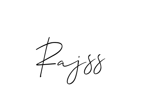 How to make Rajss name signature. Use Allison_Script style for creating short signs online. This is the latest handwritten sign. Rajss signature style 2 images and pictures png