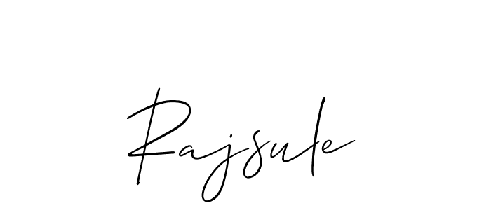 Make a beautiful signature design for name Rajsule. With this signature (Allison_Script) style, you can create a handwritten signature for free. Rajsule signature style 2 images and pictures png