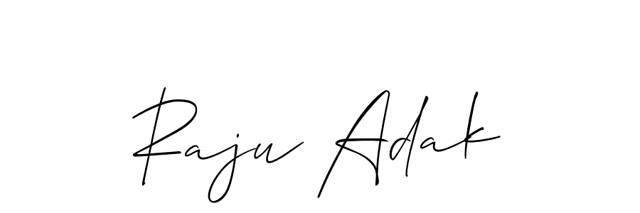 Also we have Raju Adak name is the best signature style. Create professional handwritten signature collection using Allison_Script autograph style. Raju Adak signature style 2 images and pictures png