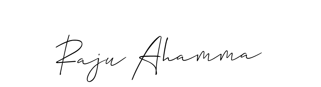 Similarly Allison_Script is the best handwritten signature design. Signature creator online .You can use it as an online autograph creator for name Raju Ahamma. Raju Ahamma signature style 2 images and pictures png