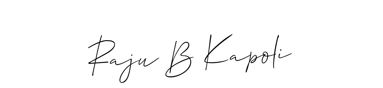 Make a beautiful signature design for name Raju B Kapoli. Use this online signature maker to create a handwritten signature for free. Raju B Kapoli signature style 2 images and pictures png